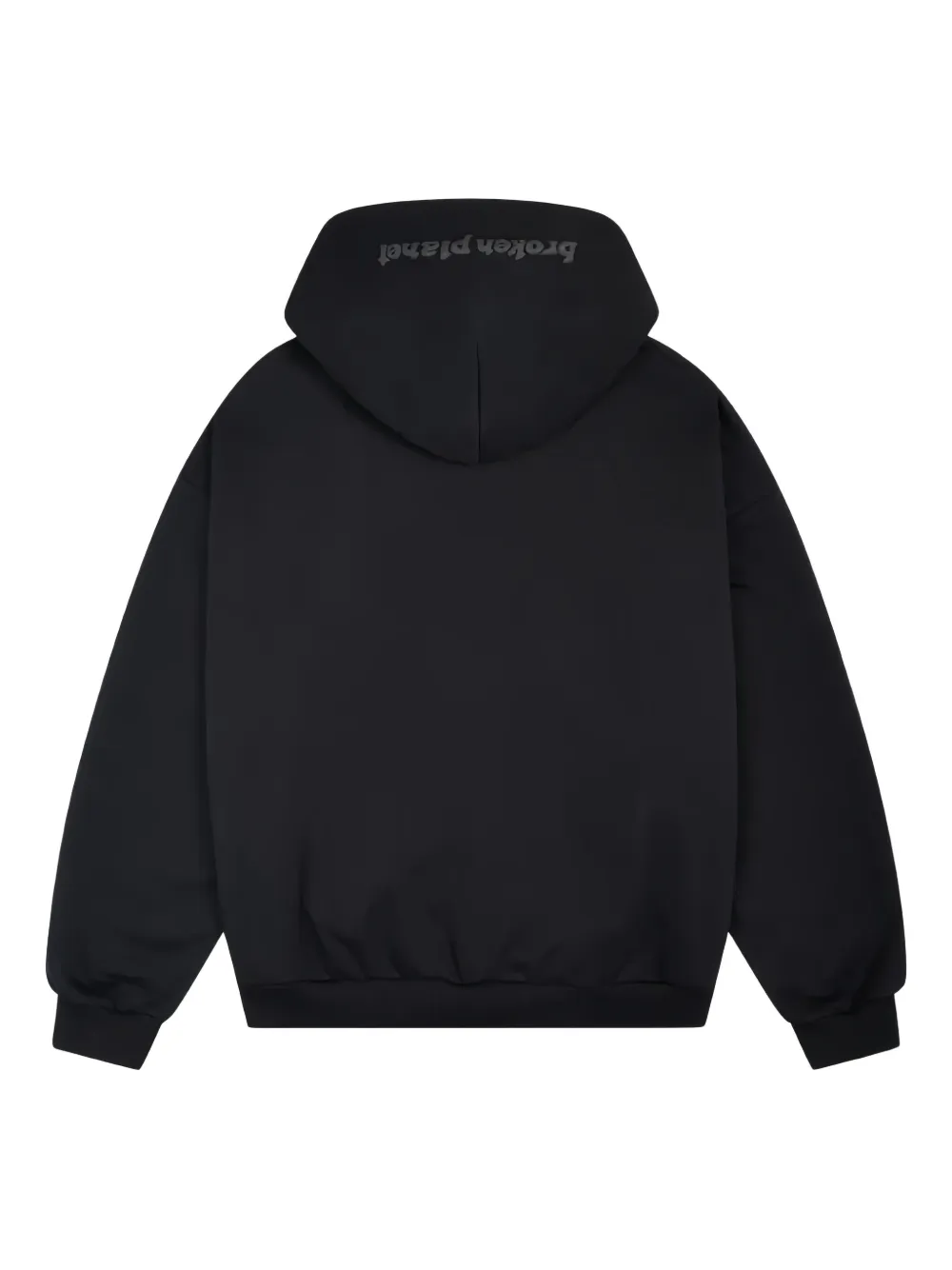 Second image of BROKEN PLANET Zip-up Hoodie 'Black'