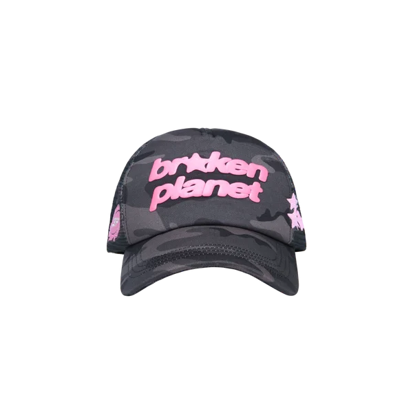 Broken Planet Star Camo Trucker Hat 'Black'