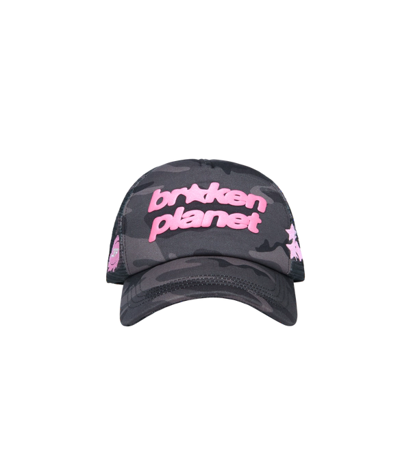 Broken Planet Star Camo Trucker Hat 'Black'