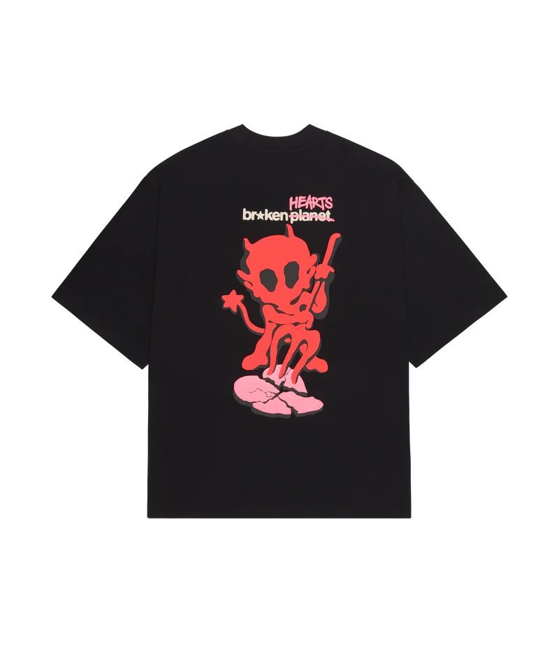 Second image of Broken Planet No Time For Love Midnight Black Tee