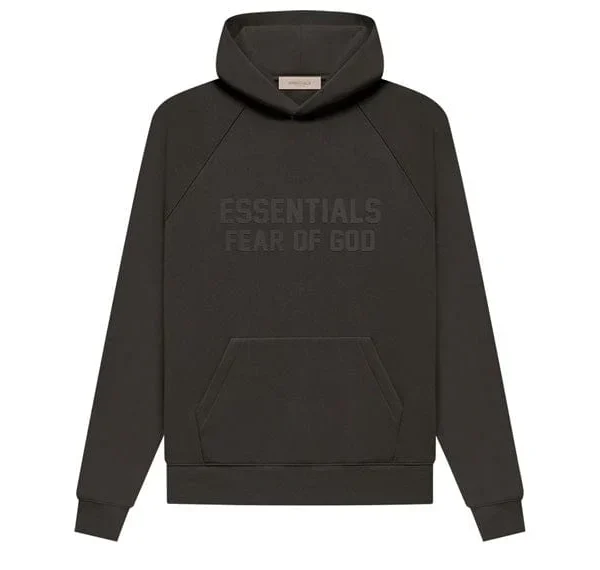Fear of God ESSENTIALS Off Black Hoodie