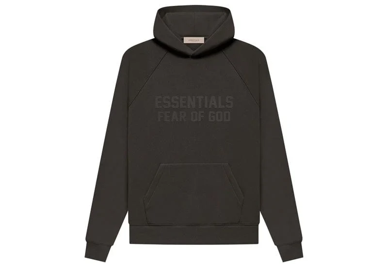 Fear of God ESSENTIALS Off Black Hoodie