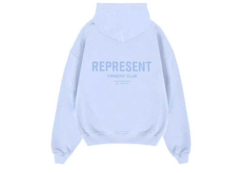 Second image of Represent Owner's Club Vista Blue Hoodie