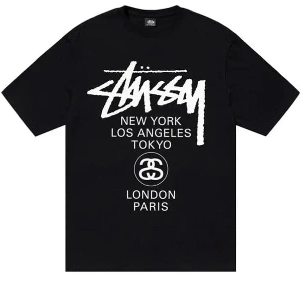 Stussy World Tour T-Shirt Black
