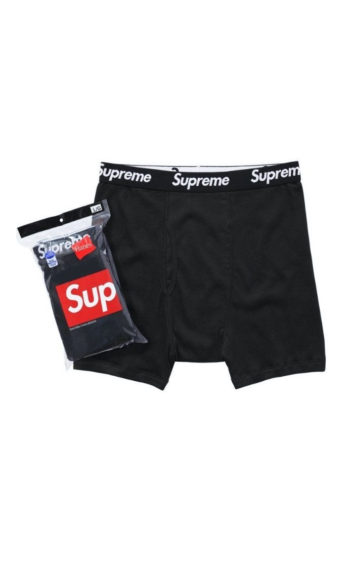 Supreme Hanes Boxer 'Black' (Pack Of 4)