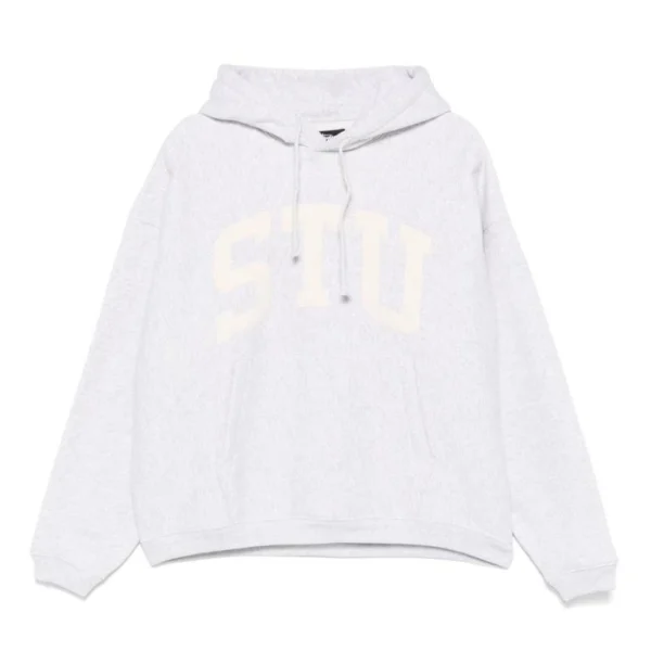 Stussy Stu Relaxed Hoodie Ash Heather