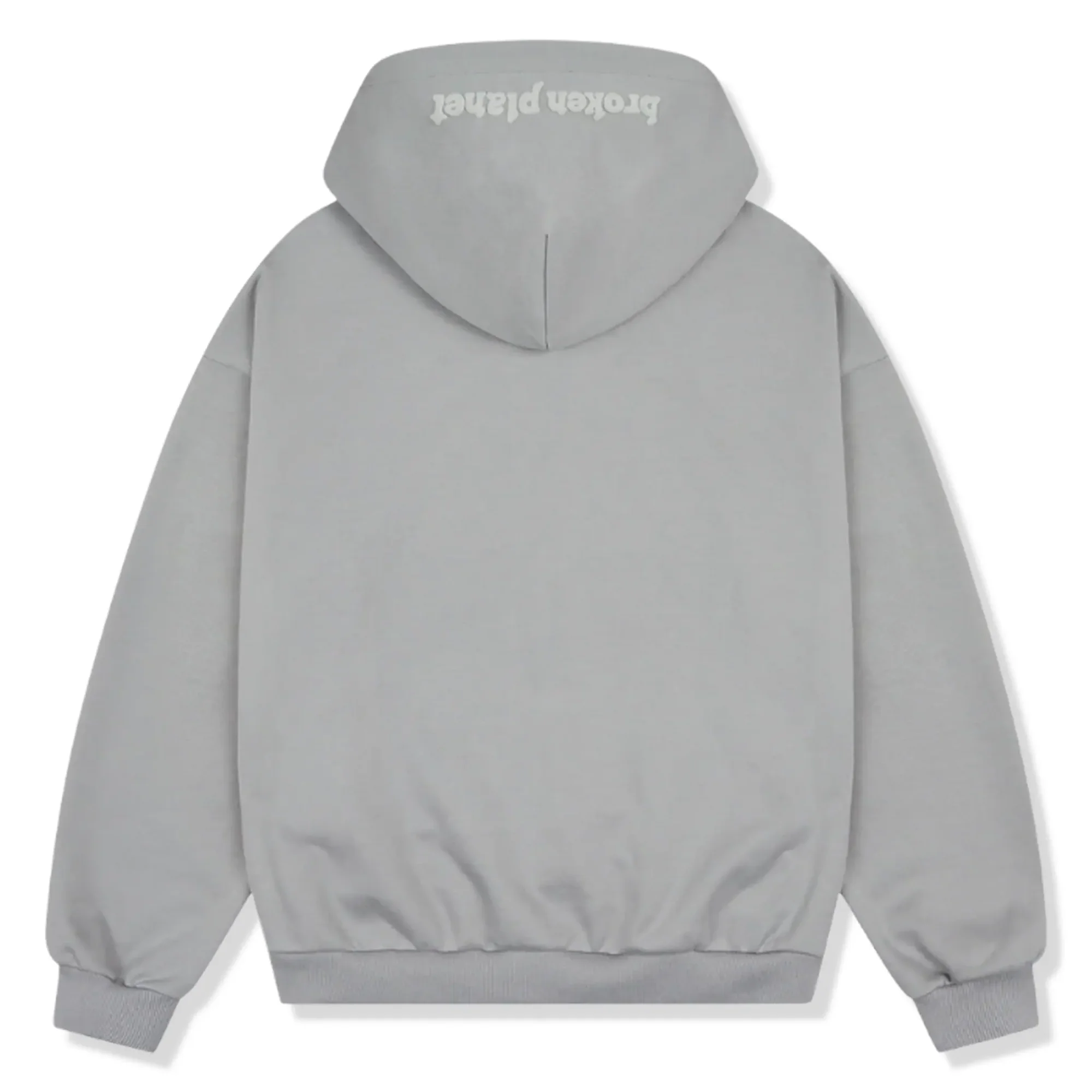 Second image of Broken Planet Gunmetal Grey Zip-Up Hoodie