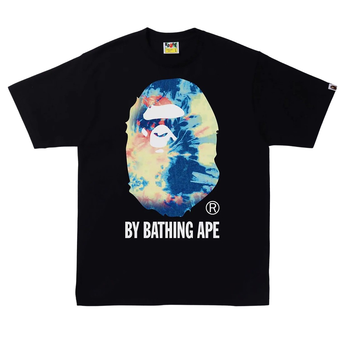 A Bathing Ape Men Tie Dye By Bathing Ape Tee Black/Multi