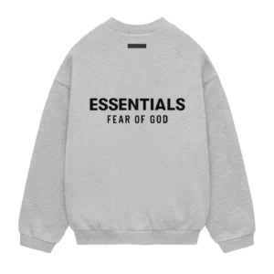 Fear of God Essentials Fleece Crewneck Light Heather Gray - view 2