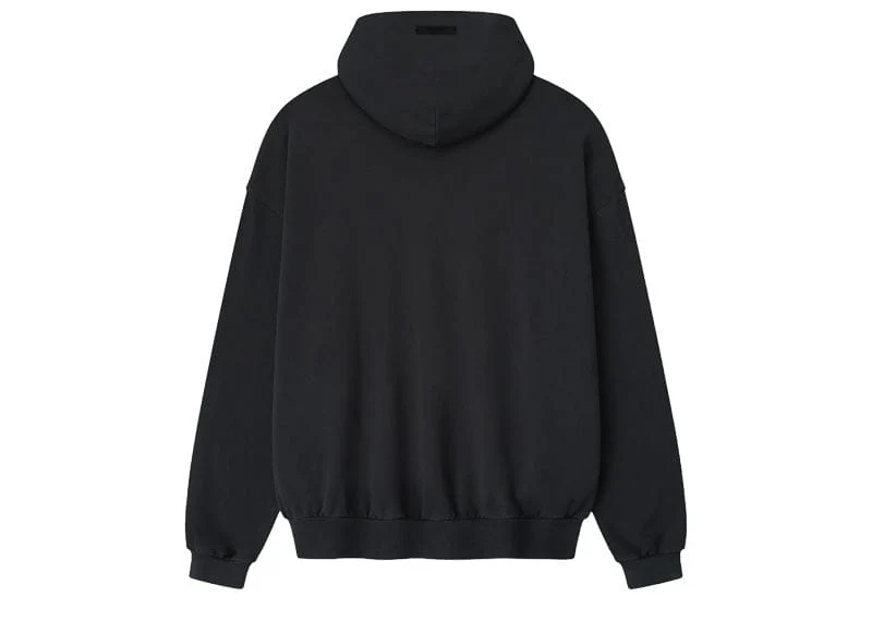 Second image of Fear of God Essentials 90's Fit Hoodie Vintage Black
