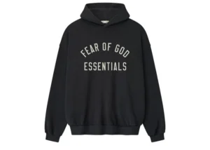 Fear of God Essentials 90's Fit Hoodie Vintage Black