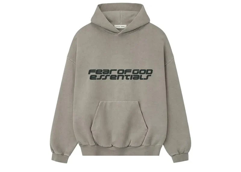 Fear of God Essentials Heavy Fleece 90's Hoodie Smoke Grey