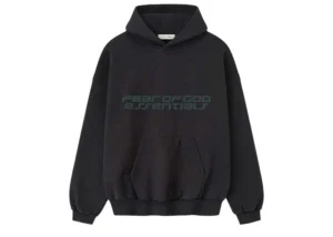 Fear of God Essentials Heavy Fleece 90's Hoodie Vintage Black
