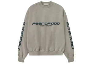 Fear of God Essentials Heavy Fleece Cropped Relaxed Sweatshirt Smoke Grey 1