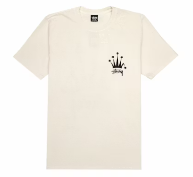 Stussy Regal Crown Pigment Dyed T-shirt Natural