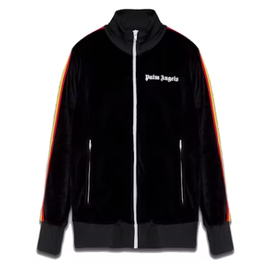 Palm Angels Rainbow Chenille Classic Track Jacket Black