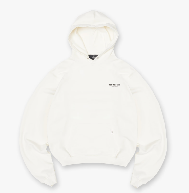 Represent Owner's Club Hoodie Flat White