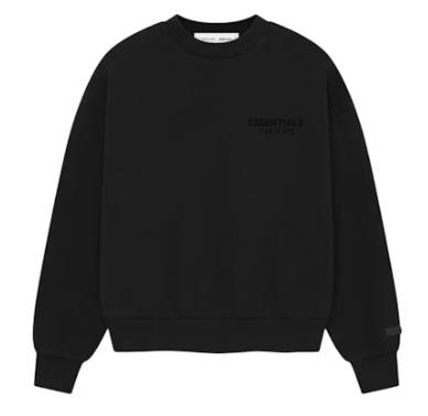 Fear of God Essentials Classic Crewneck Sweatshirt Vintage Black