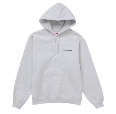 Supreme AOI Stacked Hooded Sweatshirt Heather Grey