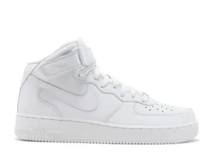 Triple White AF1 mid