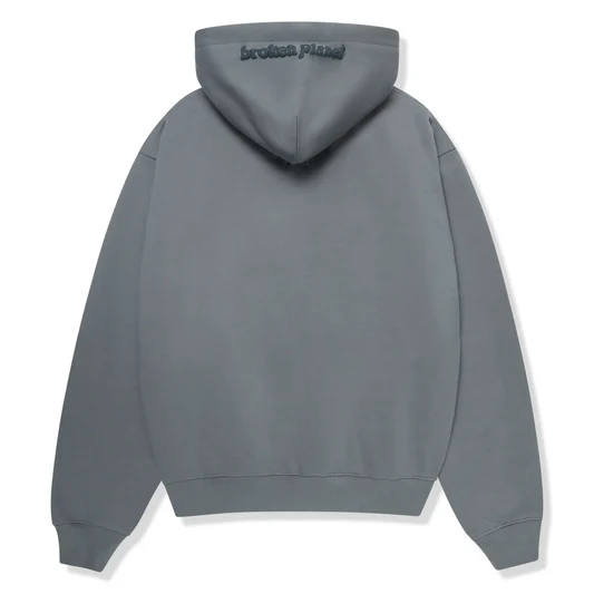 Second image of Broken Planet Falling Stars Dark Grey Hoodie