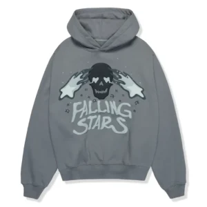 broken-planet-falling-stars-dark-gray-hoodie-front
