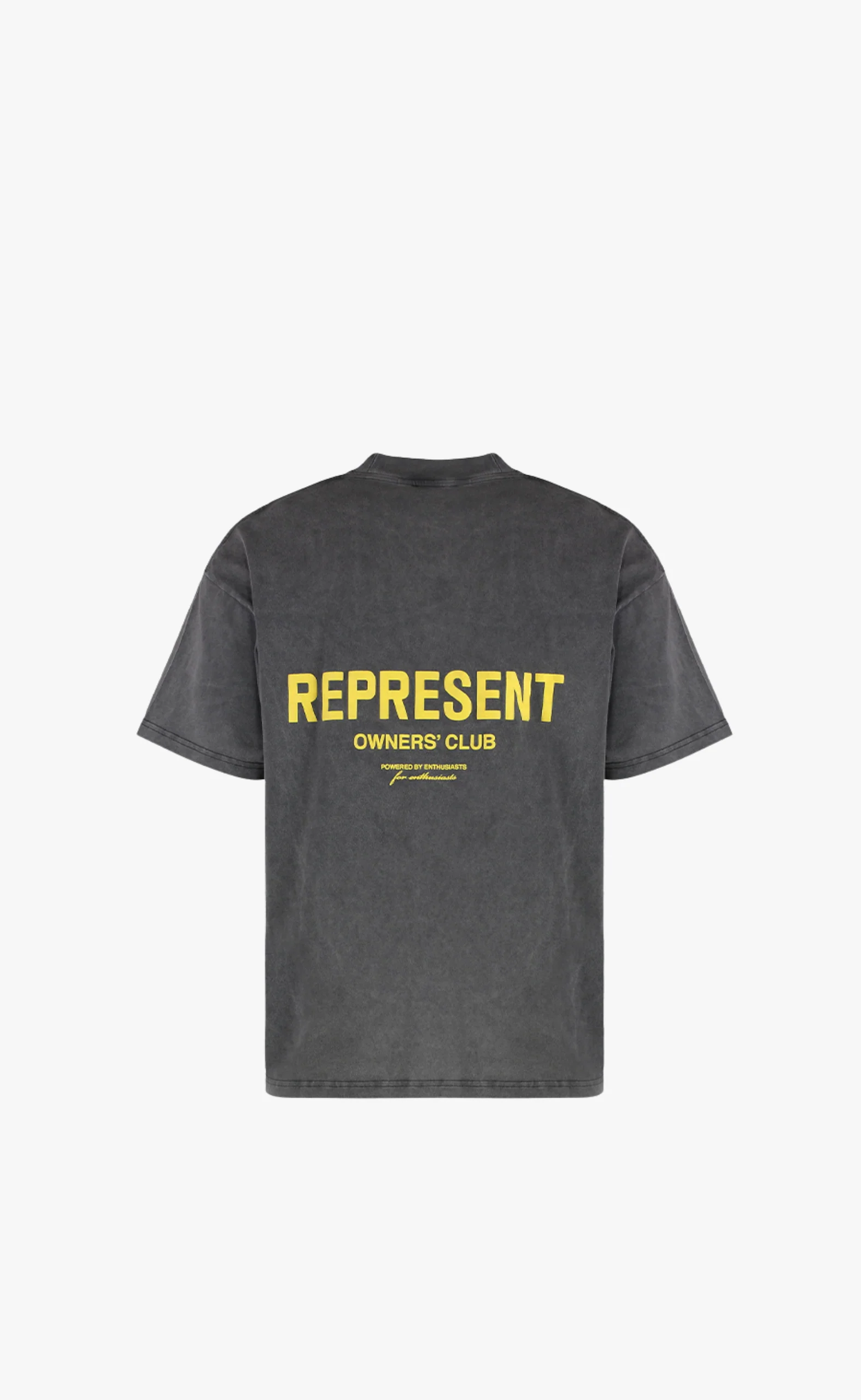 Second image of Represent Owner's Club T-Shirt Vintage Grey Yellow