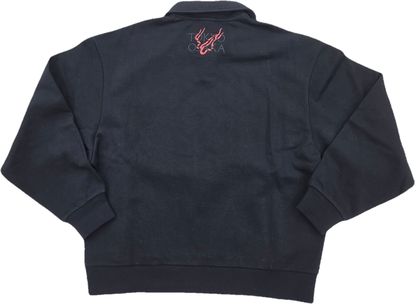 Second image of Kith Japan Fire Logo Osaka Tokyo Exclusive Black Red Sweater