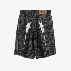 ADIDAS x Bape Shark Denim shorts back