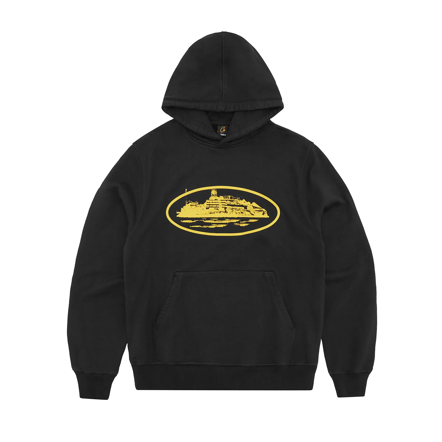 Corteiz Alcatraz Hoodie Black Yellow