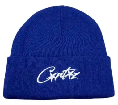 Corteiz Allstarz Folded Beanie Blue