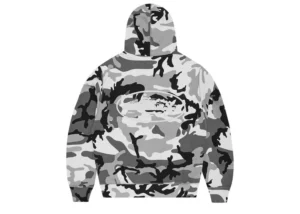 Corteiz Island Puff Print Zip Hoodie Arctic Camo 2