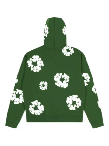 Denim Tears Wreath Zip-Up Hoodie Green 2