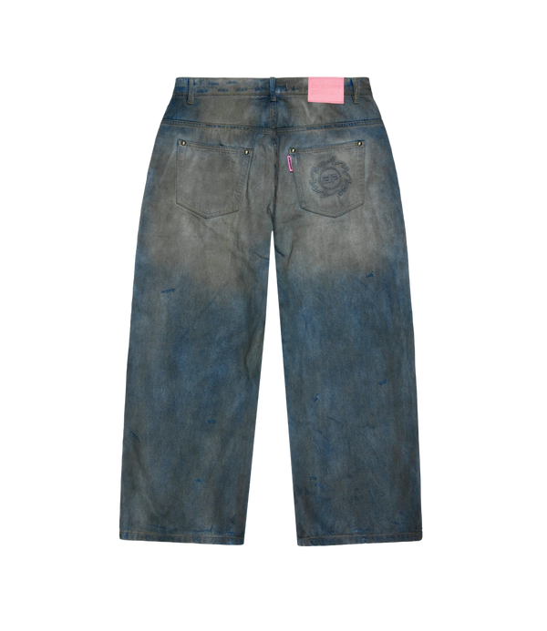 Second image of Broken Planet Distressed Denim Jeans