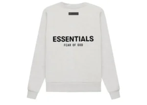 FEAR OF GOD Essentials Crewneck Sweatshirt (SS22) Light Oatmeal 2