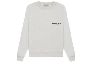 FEAR OF GOD Essentials Crewneck Sweatshirt (SS22) Light Oatmeal