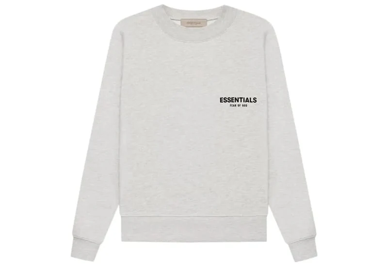 FEAR OF GOD Essentials Crewneck Sweatshirt (SS22) Light Oatmeal