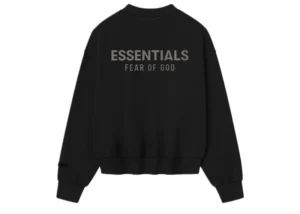 Fear of God Essentials Classic Crewneck Sweatshirt Jet Black