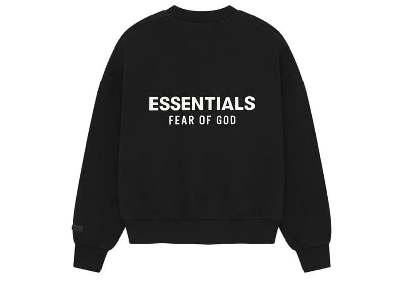 Second image of Fear of God Essentials Classic Crewneck Sweatshirt Black