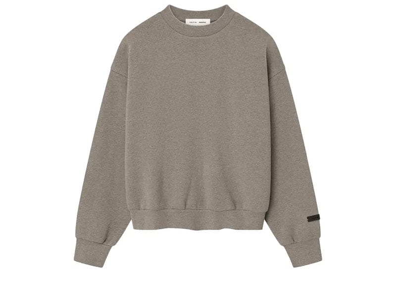 Second image of Fear of God Essentials Classic Fleece Crewneck (FW25) Homestead Heather