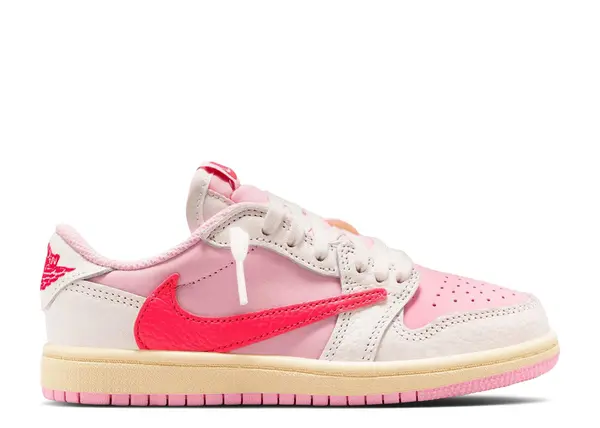 Air Jordan Travis Scott x Jordan 1 Retro Low OG PS 'Sail Tropical Pink'