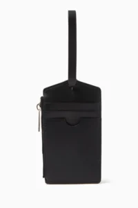 Off-White Zip Tie Logo-Print Leather Card Holder 2