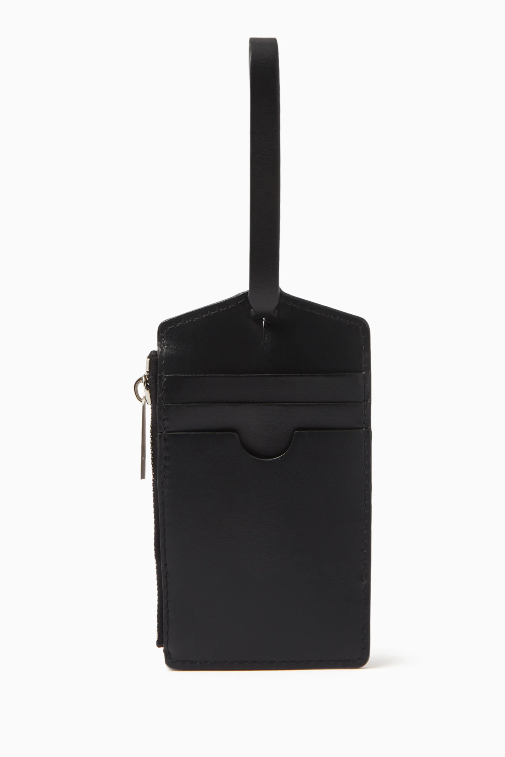 Second image of Off-White Zip Tie Zipped Card Case Black