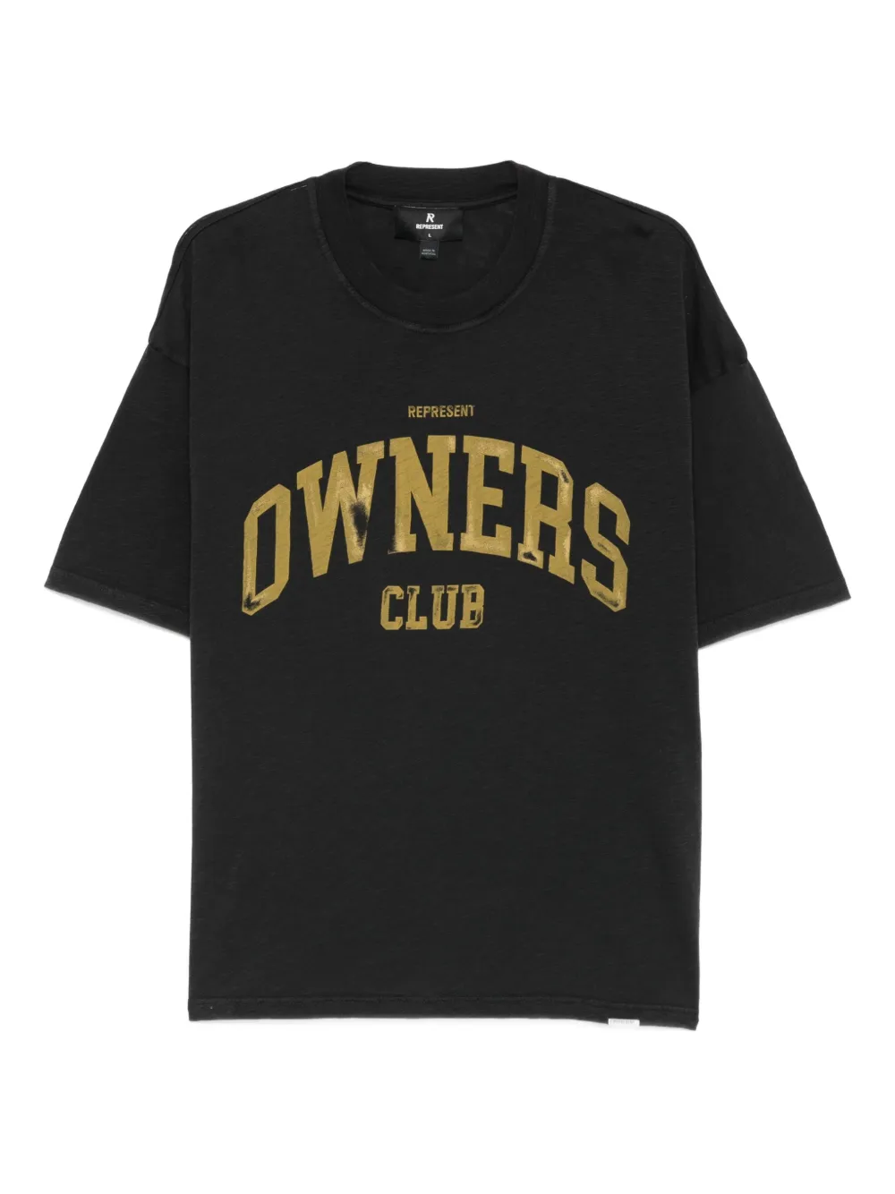 Represent Mens Owners Club Oversized T-Shirt Dark Grey