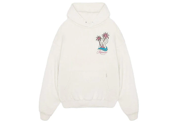 Represent Resort Hoodie Flat White