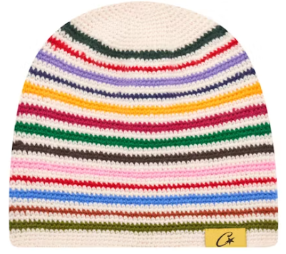 Corteiz Crochet Beanie White/Multi
