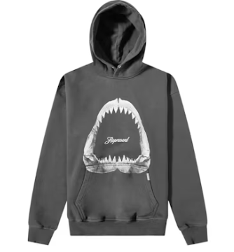 Represent Shark Jaws Hoodie Vintage Grey