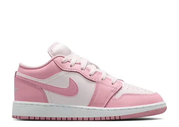 Jordan 1 Low GS 'Medium Soft Pink/White/Pearl Pink'