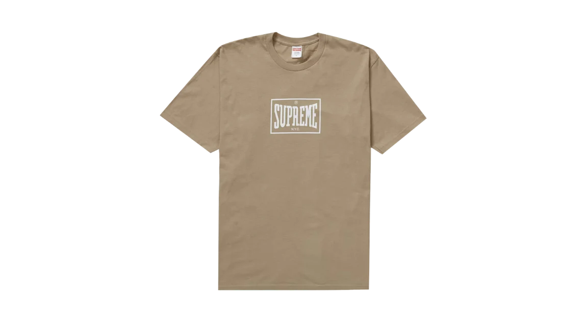 Supreme Warm Up Tee Khaki
