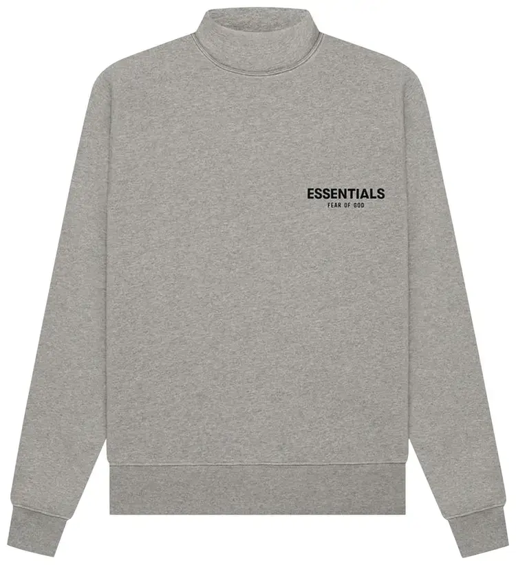 Fear of God Essentials Mockneck 'Dark Oatmeal'